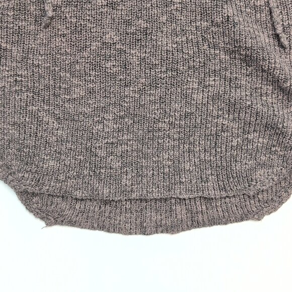 American Eagle Gray Lace-Up V-Neck Sweater Size S - Picture 7 of 10